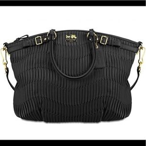 Coach Madison Gathered Leather Lindsey Satchel